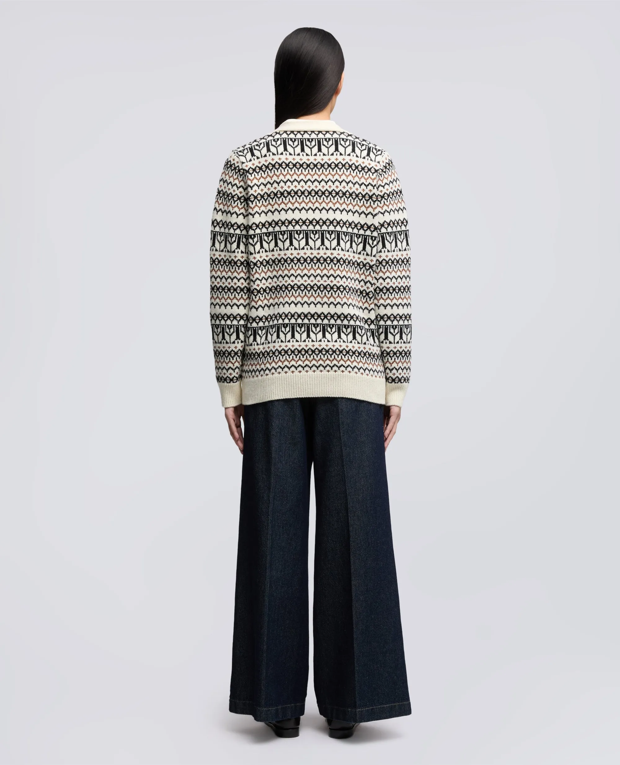 CARDIGAN IN MISTO COTONE, CANAPA E LANA - FONDO NATURE sold by Aspesi product image thumbnail 3