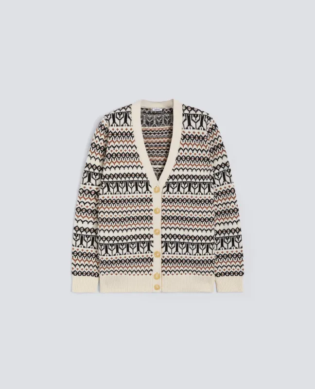 CARDIGAN IN MISTO COTONE, CANAPA E LANA - FONDO NATURE made by Aspesi