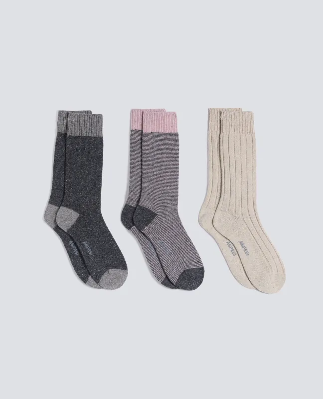 CALZE DI SPUGNA DI COTONE - MULTICOLOR made by Aspesi