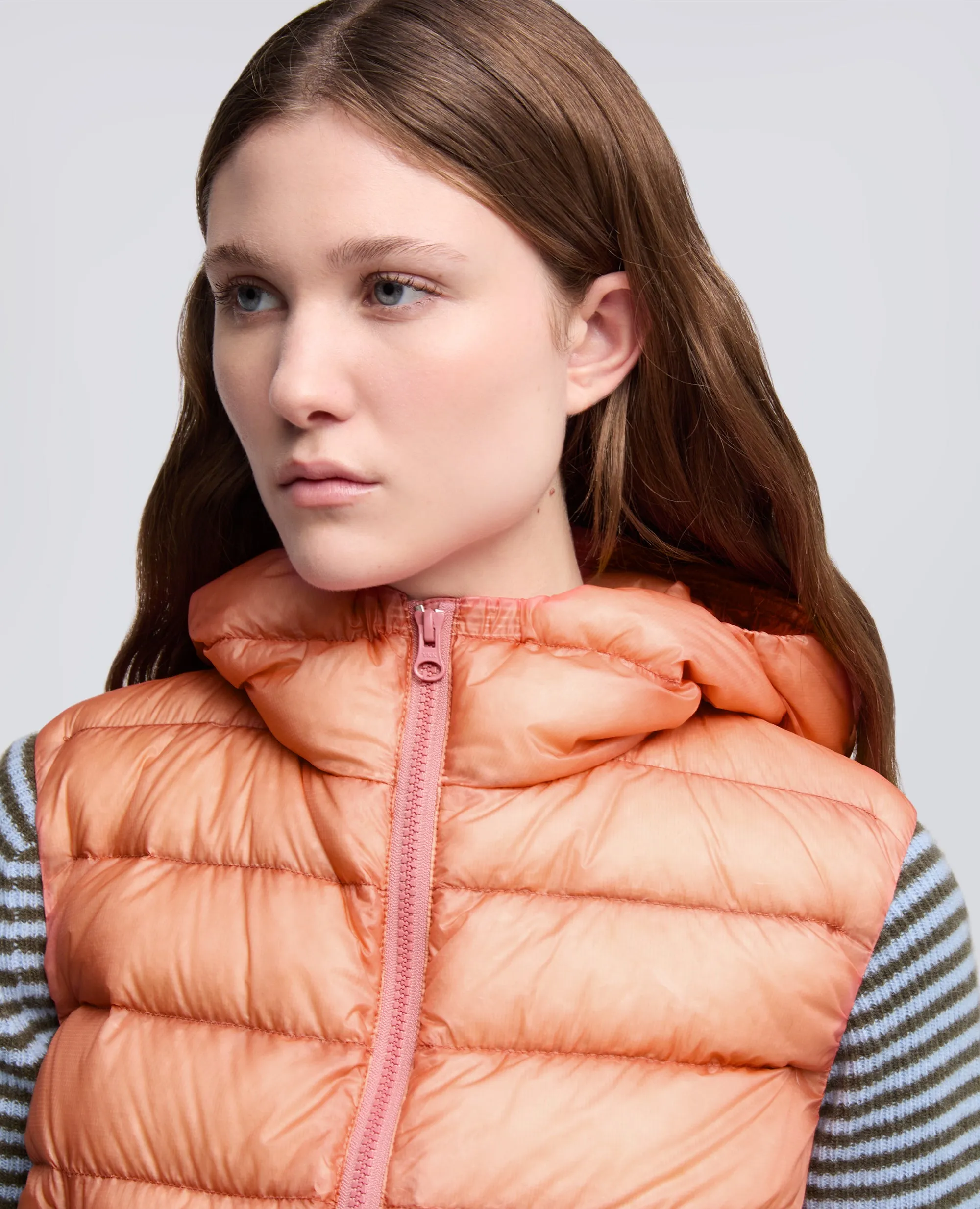 GILET IN NYLON RIPSTOP ULTRALIGHT - ROSA ANTICO sold by Aspesi product image thumbnail 4
