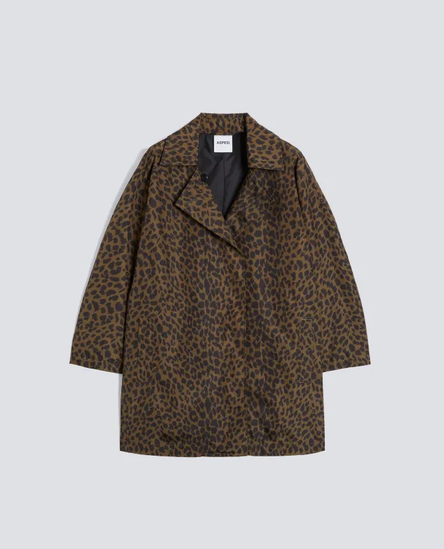 IMPERMEABILE IN POLIESTERE STAMPATO - ANIMALIER sold by Aspesi