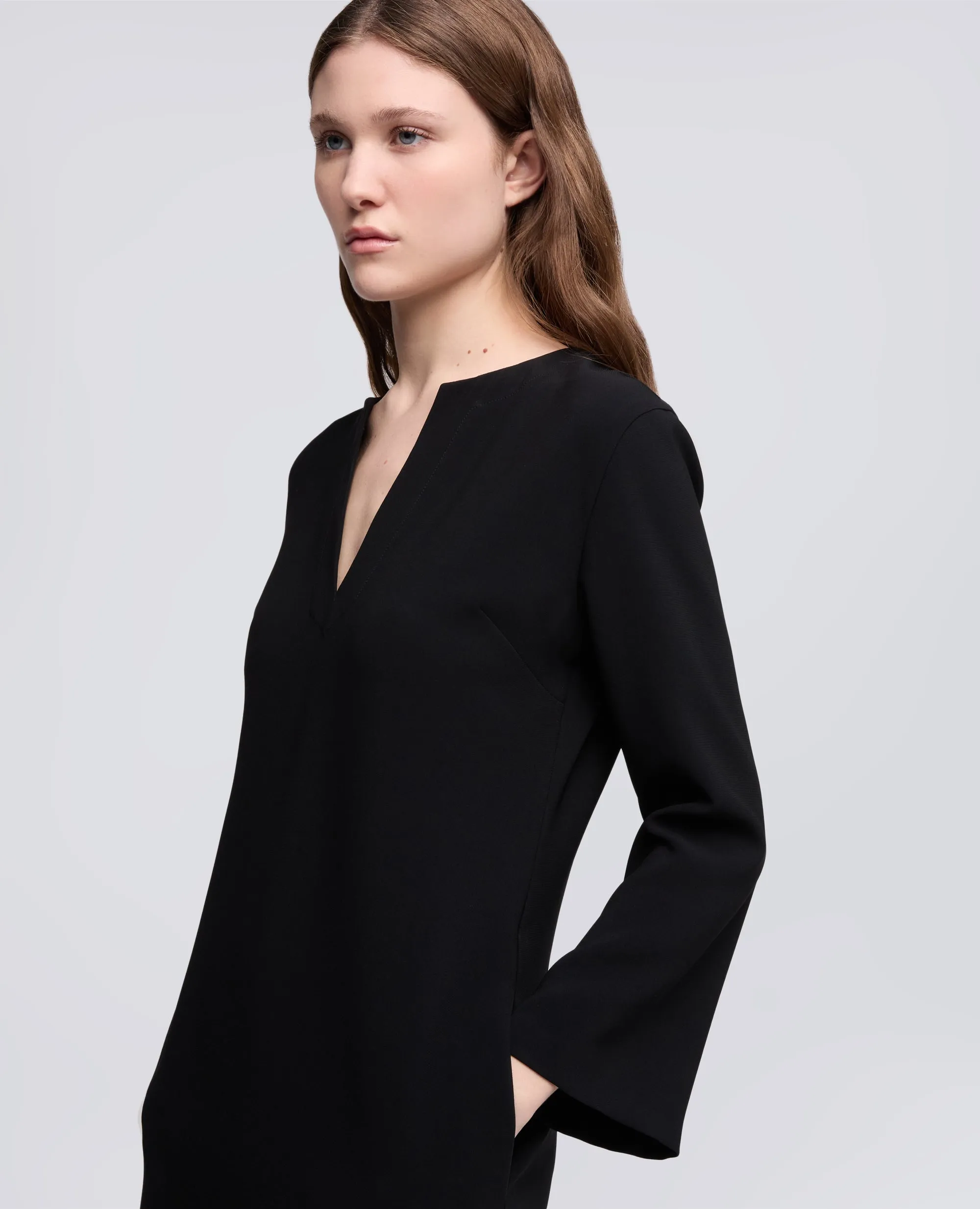 ABITO IN CADY CREPE IN TRIACETATO POLIESTERE - NERO sold by Aspesi product image thumbnail 4