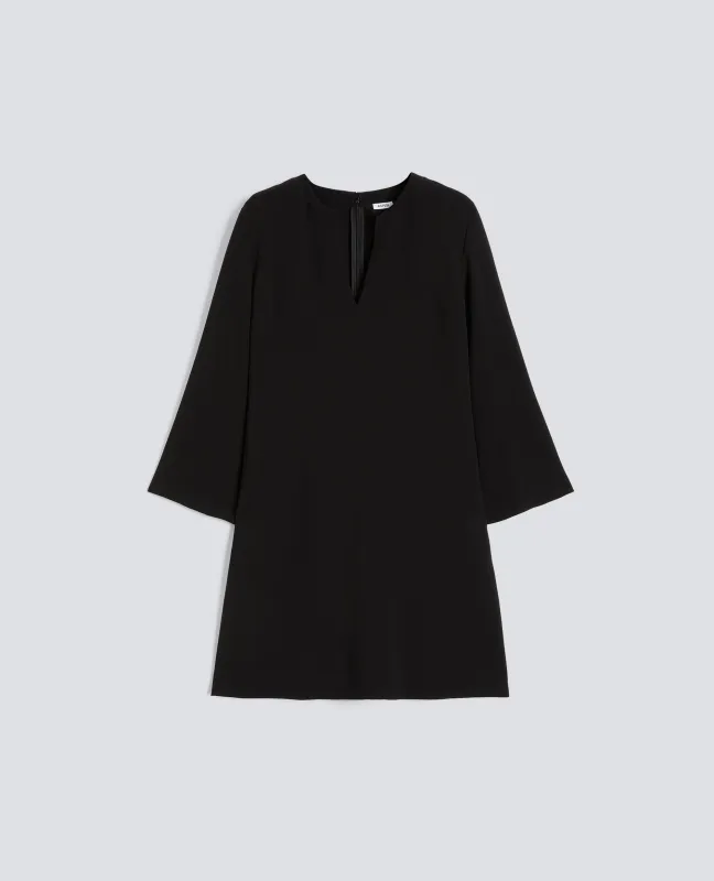 ABITO IN CADY CREPE IN TRIACETATO POLIESTERE - NERO made by Aspesi