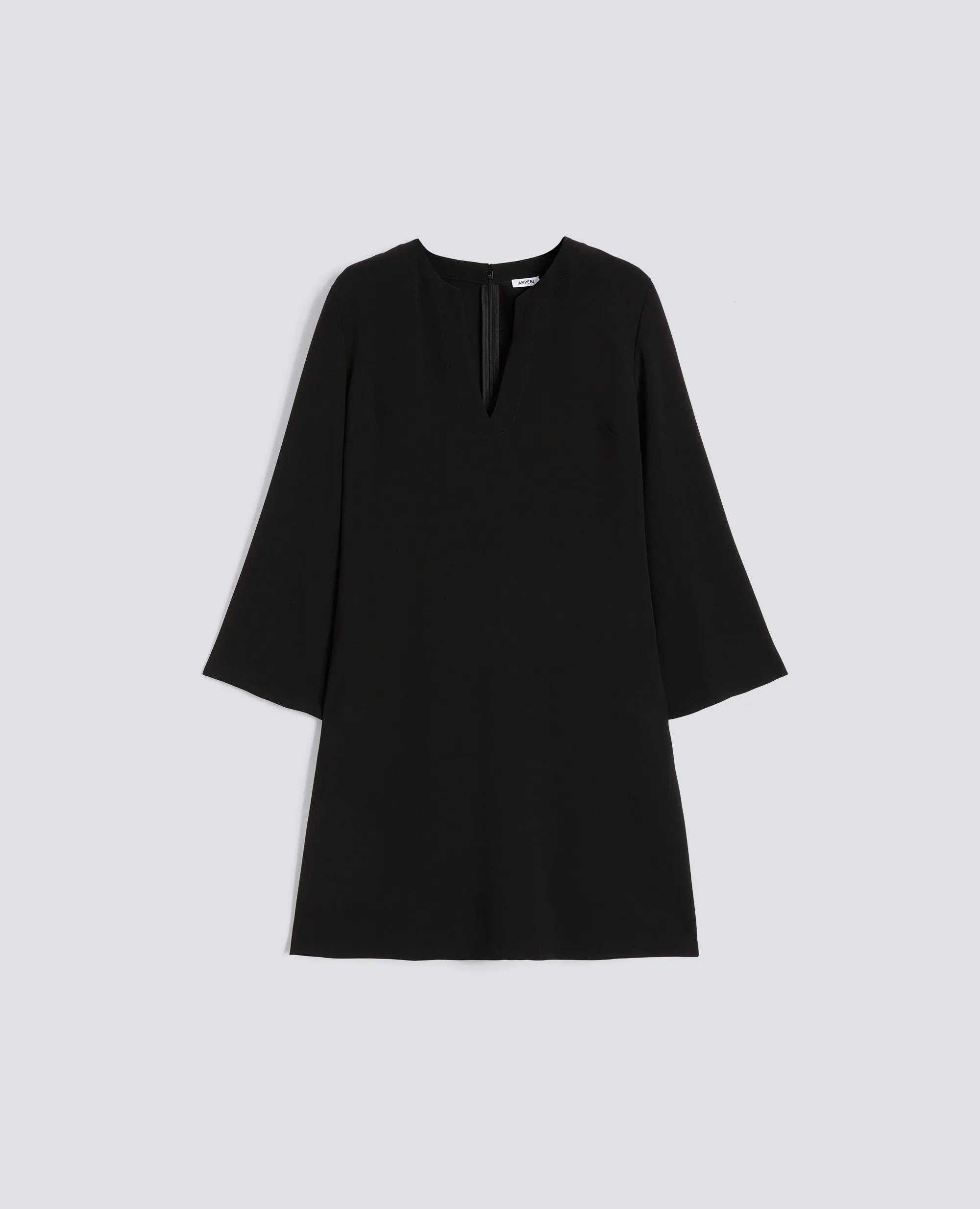 ABITO IN CADY CREPE IN TRIACETATO POLIESTERE - NERO sold by Aspesi