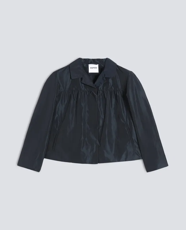 GIACCA IN POLIESTERE TECNICO FODERATA IN NYLON - BLU NERO made by Aspesi