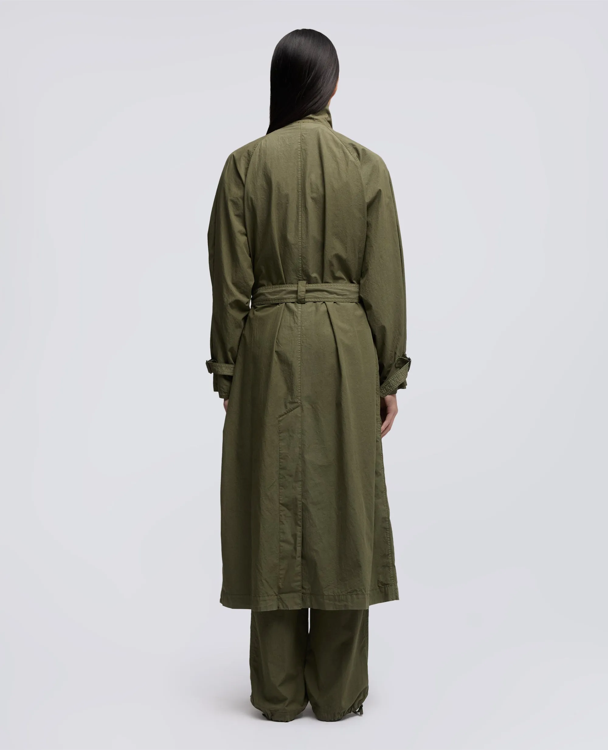 SOPRABITO IN POPELINE DI COTONE TINTO CAPO - MILITARE sold by Aspesi product image thumbnail 3