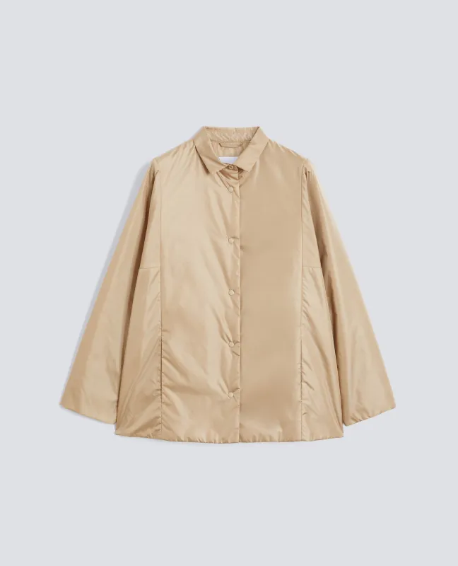 CAMICIA IN NYLON IMBOTTITA - BEIGE sold by Aspesi