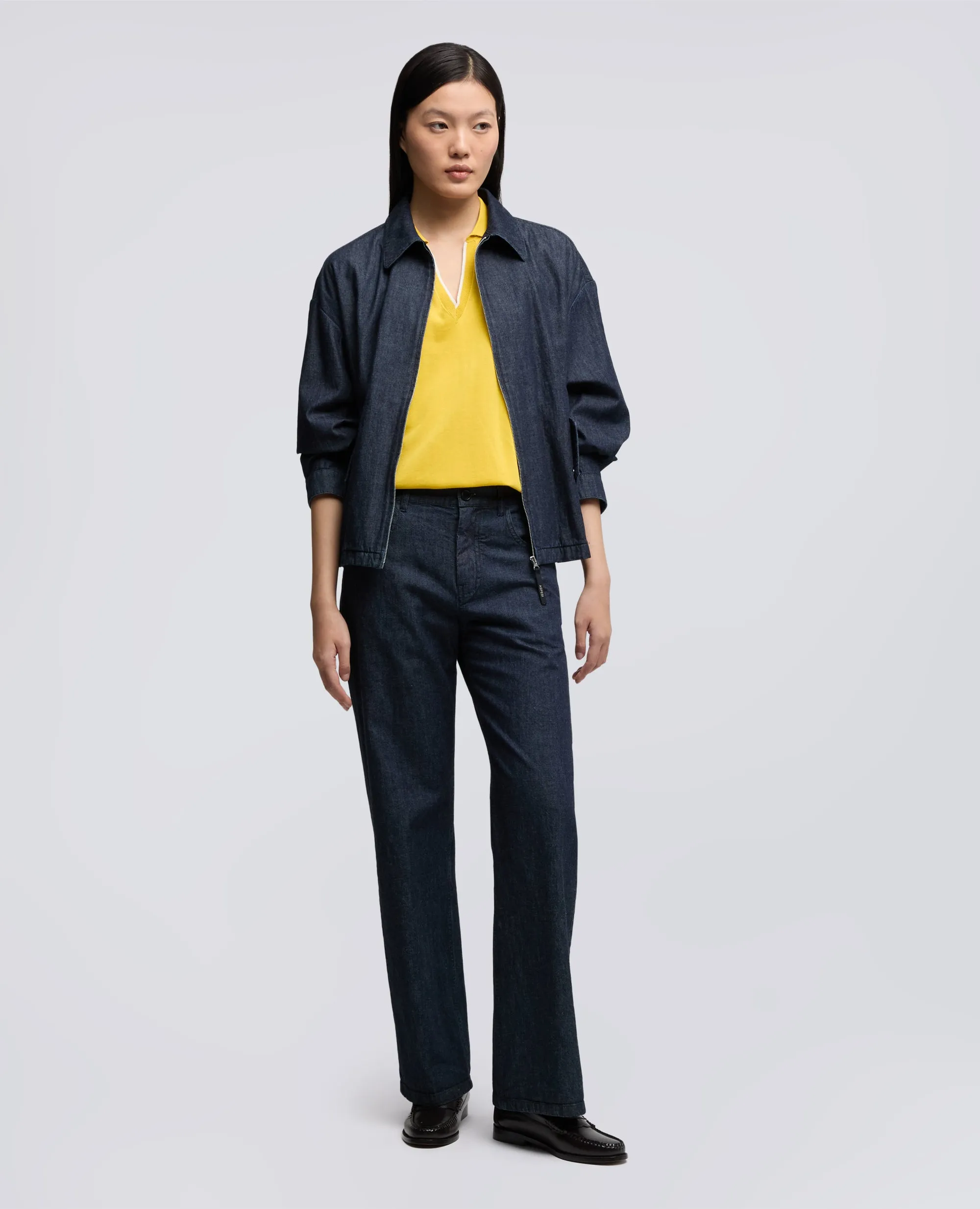 GIUBBOTTO IN DENIM LEGGERO - DENIM SCURO sold by Aspesi product image thumbnail 2