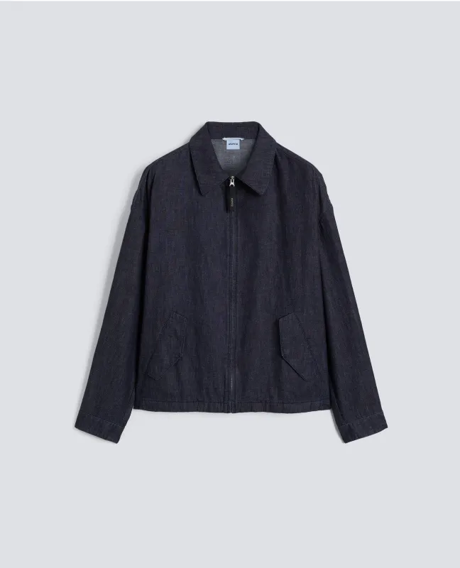 GIUBBOTTO IN DENIM LEGGERO - DENIM SCURO made by Aspesi