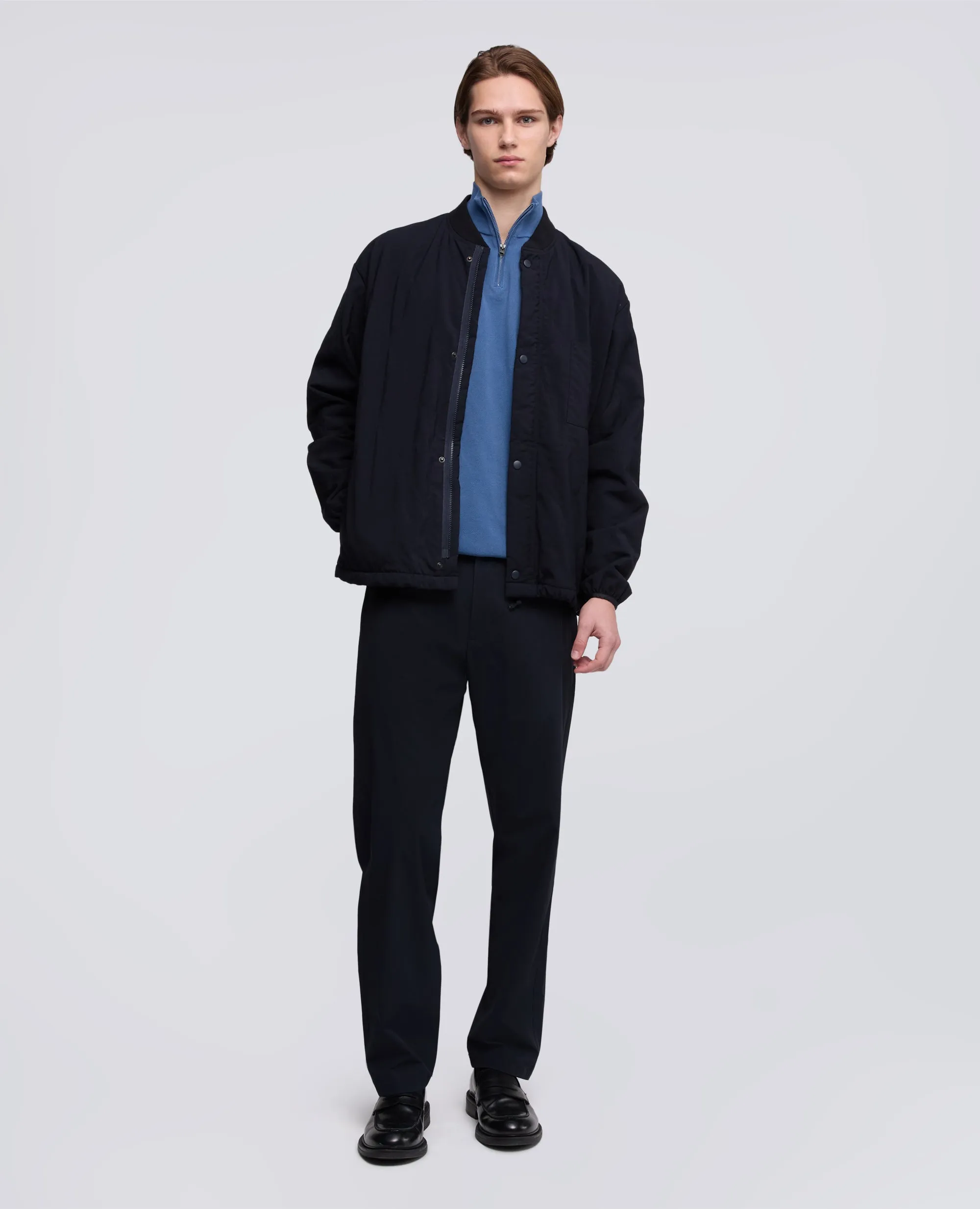 MAGLIA CON ZIP IN COTONE PUNTO PIQUET TINTO CAPO - AVIO sold by Aspesi product image thumbnail 2