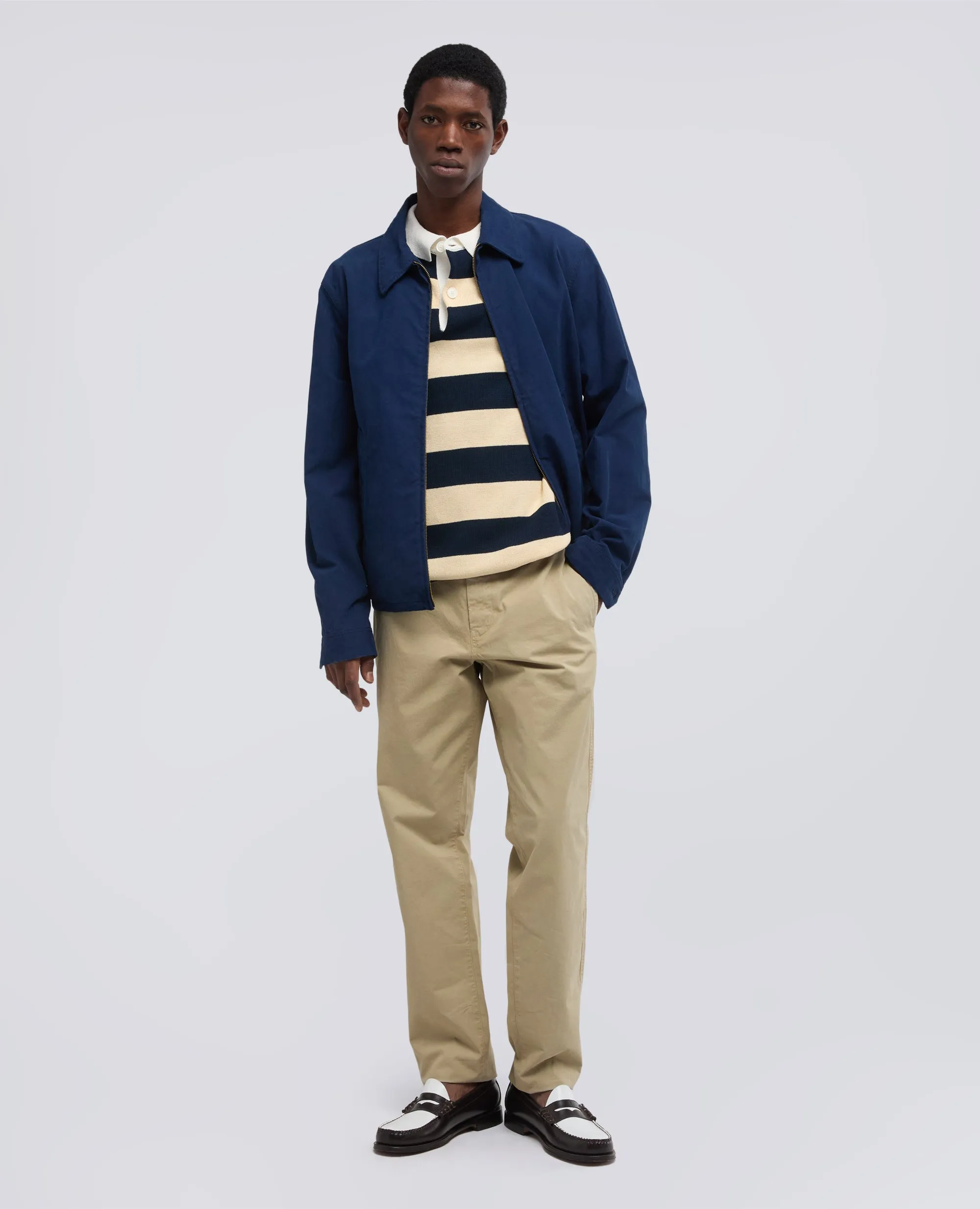 PANTALONE CHINO IN GABARDINA DI COTONE - BEIGE sold by Aspesi product image thumbnail 2