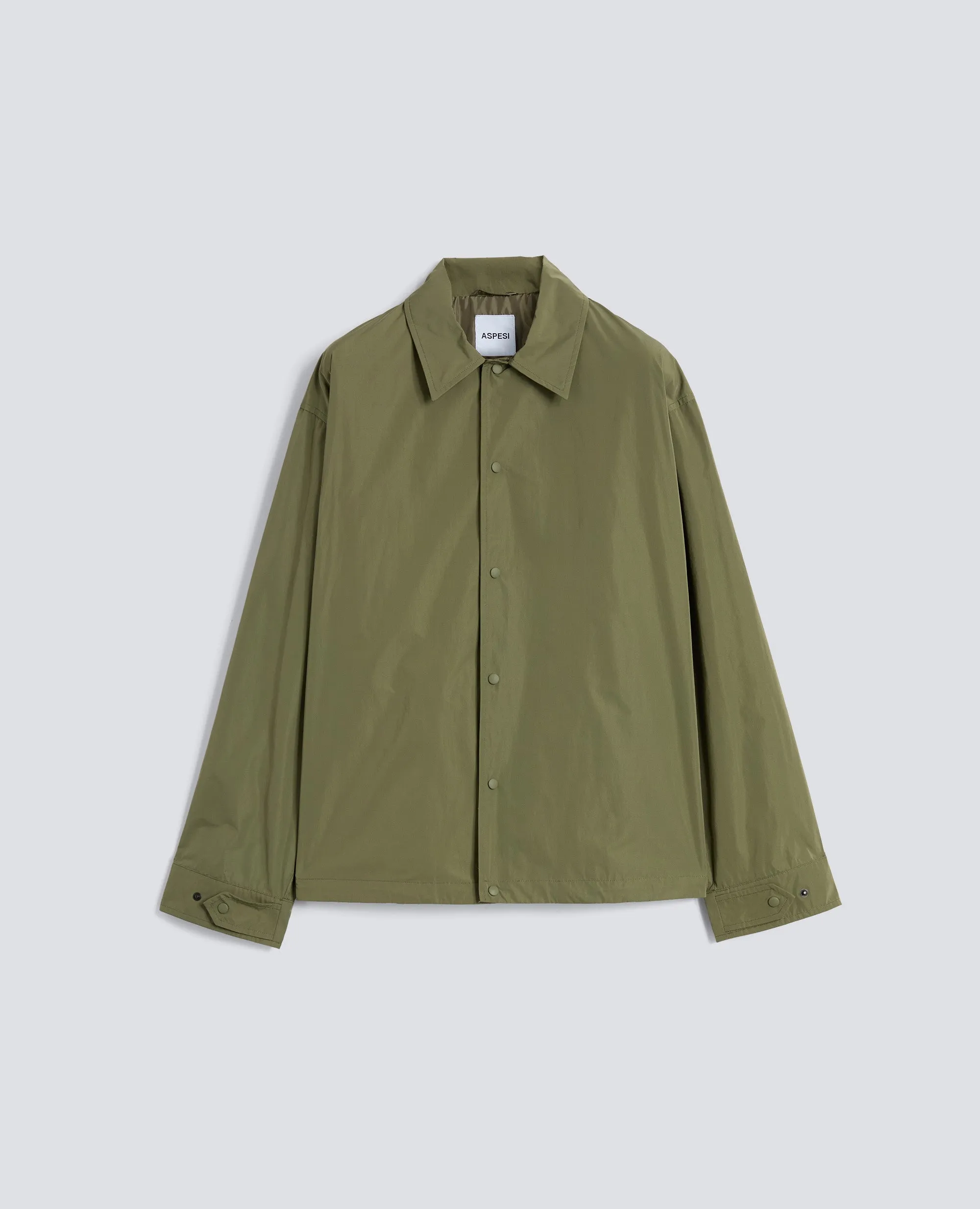 CAMICIA IN TAFFETA FODERATA IN NYLON LEGGERO - VERDE sold by Aspesi