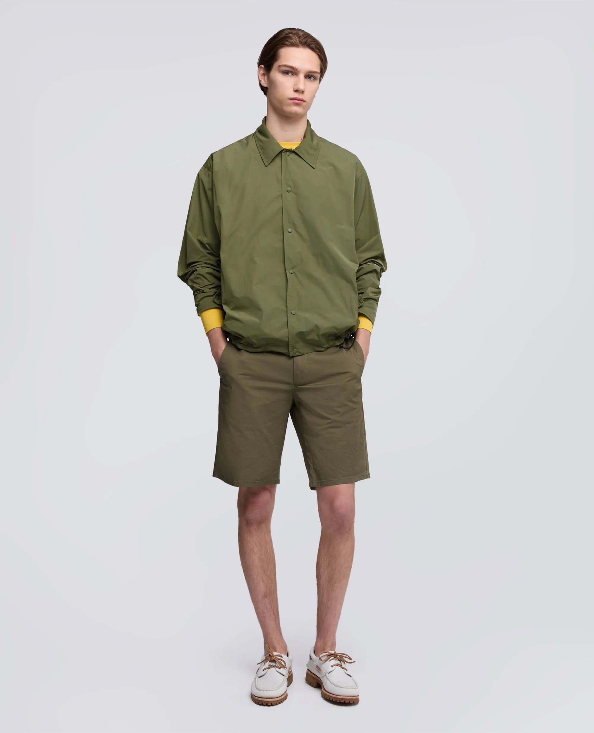 CAMICIA IN TAFFETA FODERATA IN NYLON LEGGERO - VERDE sold by Aspesi product image thumbnail 2