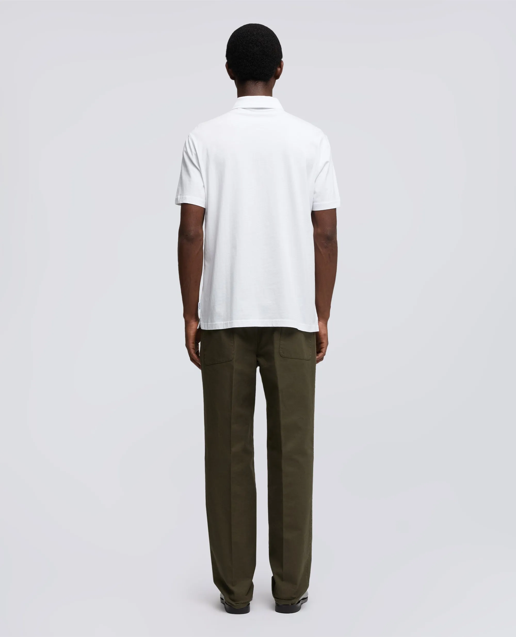 POLO IN JERSEY DI COTONE - BIANCO sold by Aspesi product image thumbnail 3