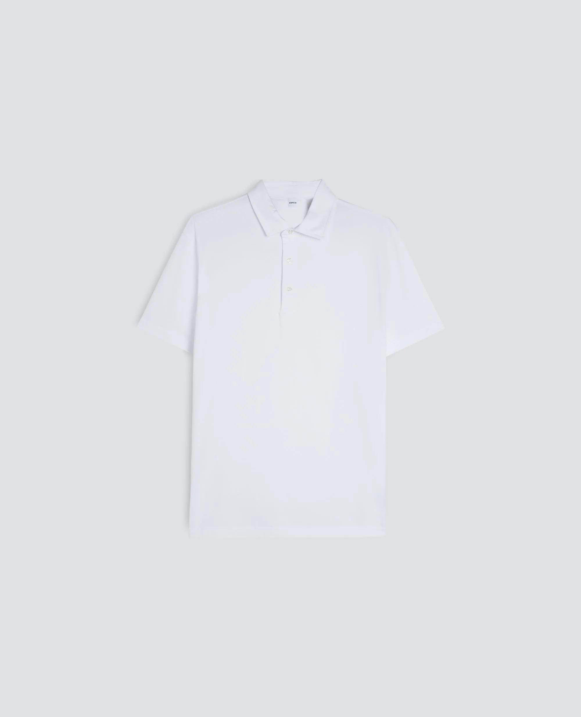 POLO IN JERSEY DI COTONE - BIANCO sold by Aspesi