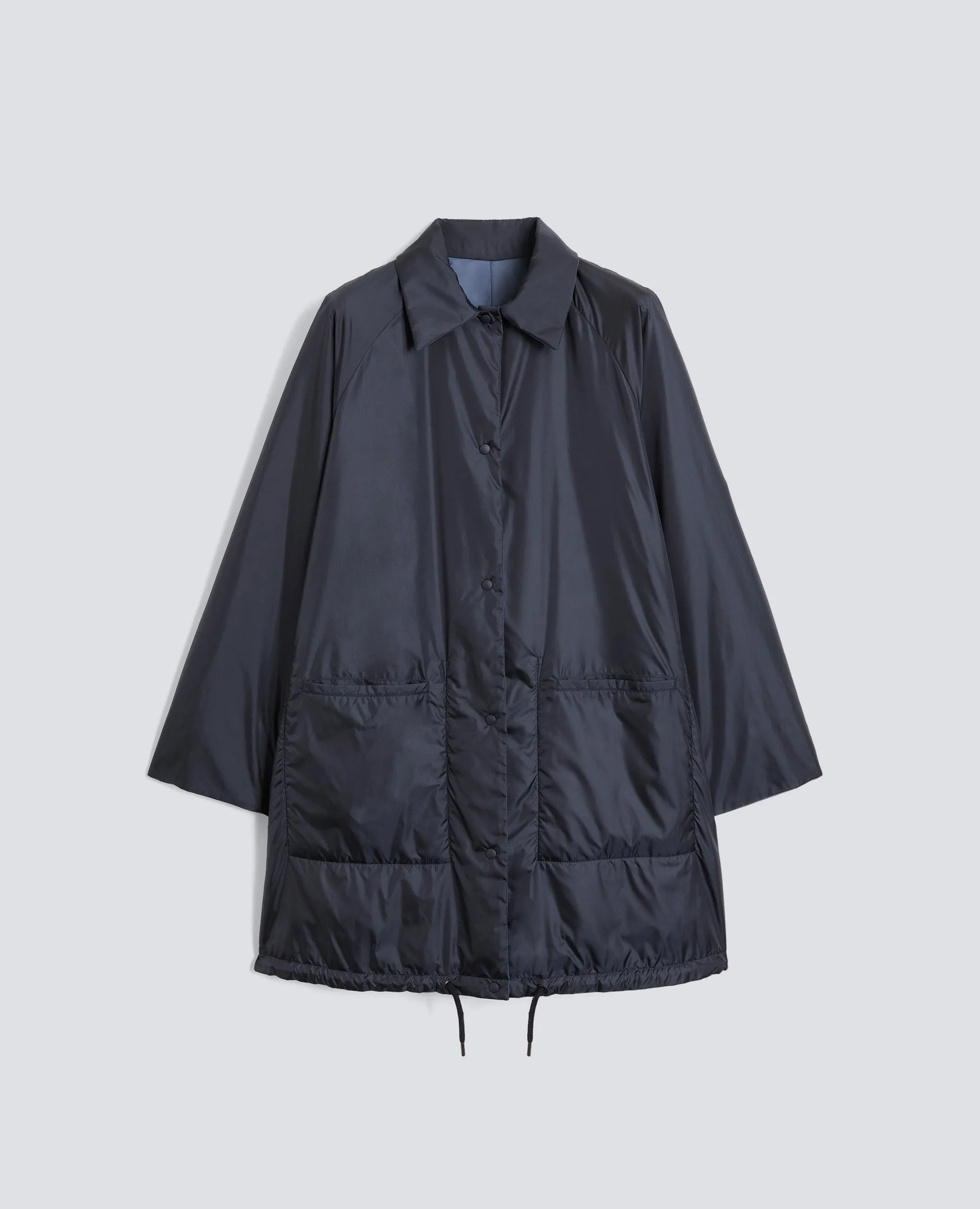CAPPOTTO REVERSIBILE BICOLORE IN NYLON - NAVY+AVIO sold by Aspesi