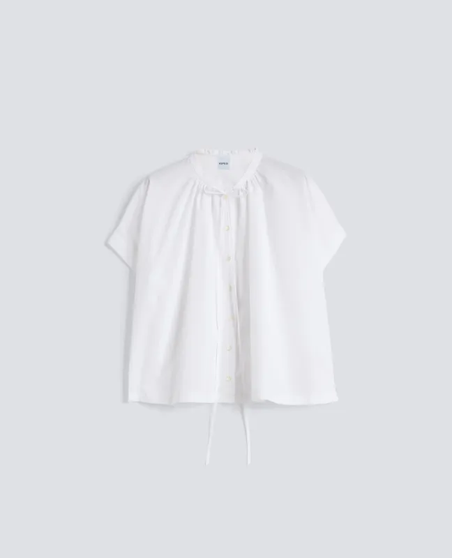 CAMICIA IN POPELINE DI COTONE - BIANCO made by Aspesi