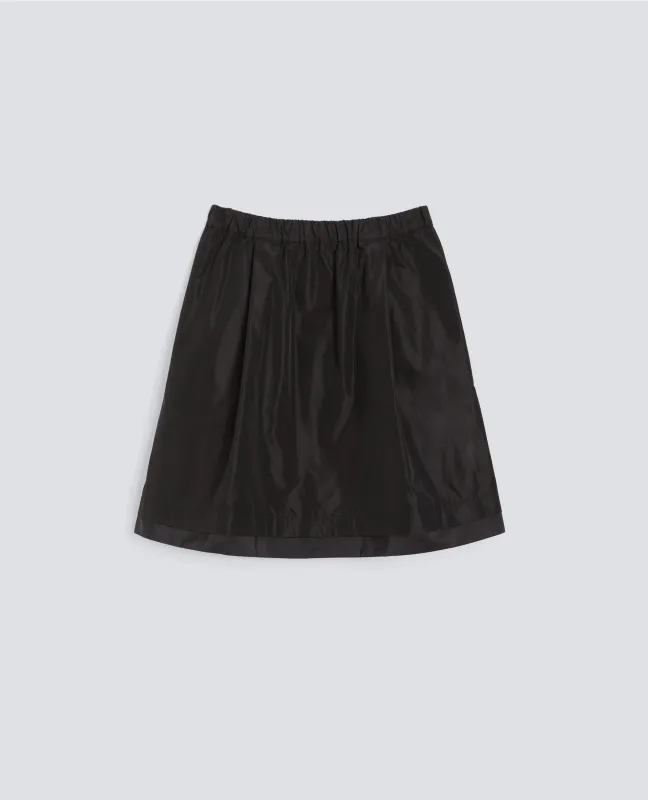 GONNA A PIEGHE IN POLIESTERE TECNICO - NERO made by Aspesi