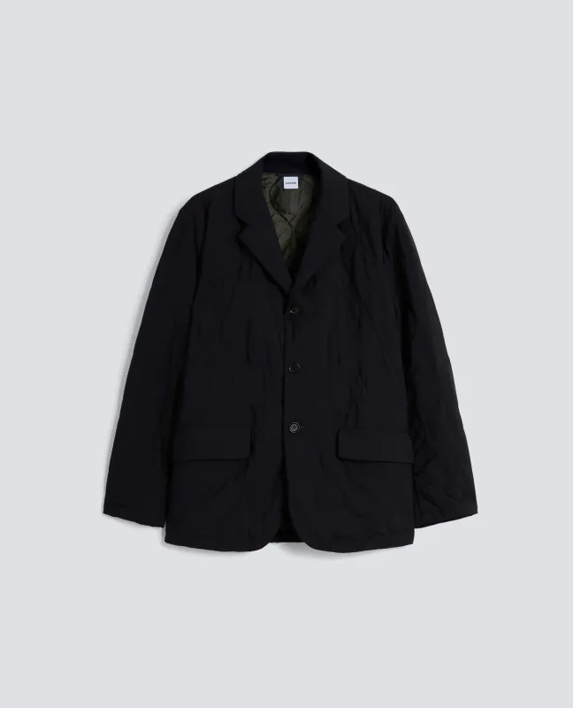 GIACCA IN TECNOLANA IMBOTTITA - BLU/BLACK made by Aspesi