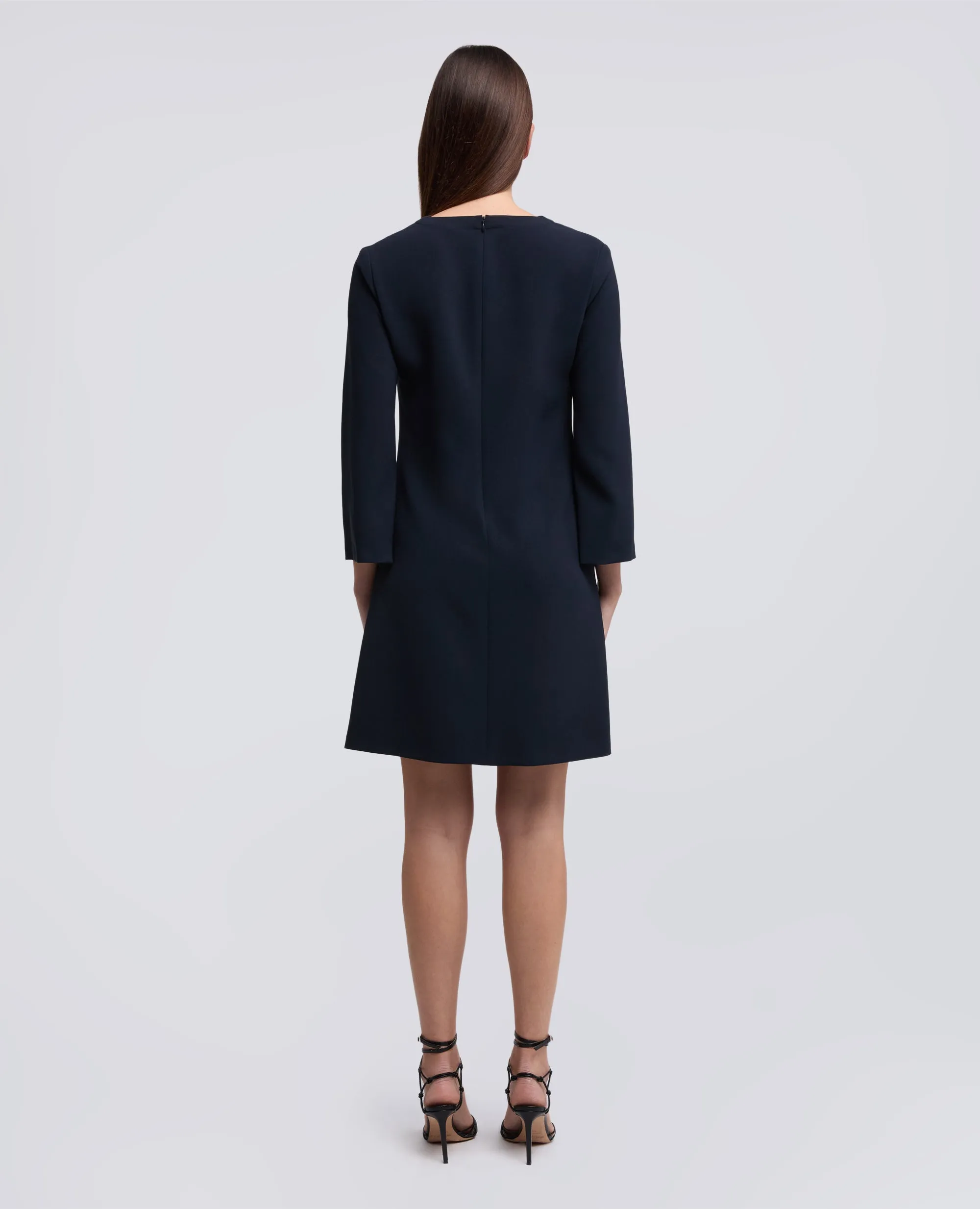 ABITO IN CADY CREPE IN TRIACETATO POLIESTERE - NAVY sold by Aspesi product image thumbnail 3