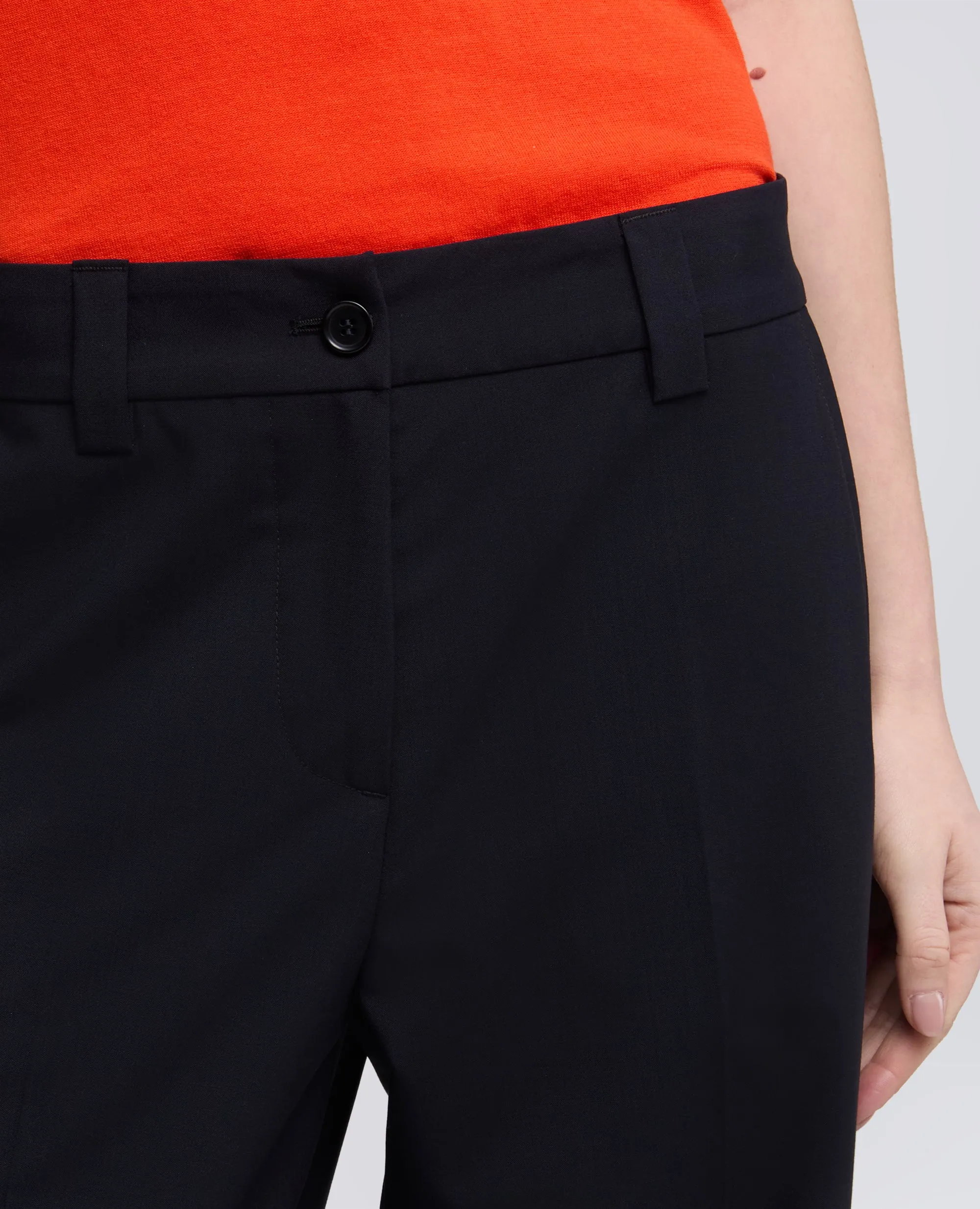 PANTALONE IN TELA TECNICA IN LANA E MICROFIBRA DI POLIESTERE - BLU/BLACK sold by Aspesi product image thumbnail 4