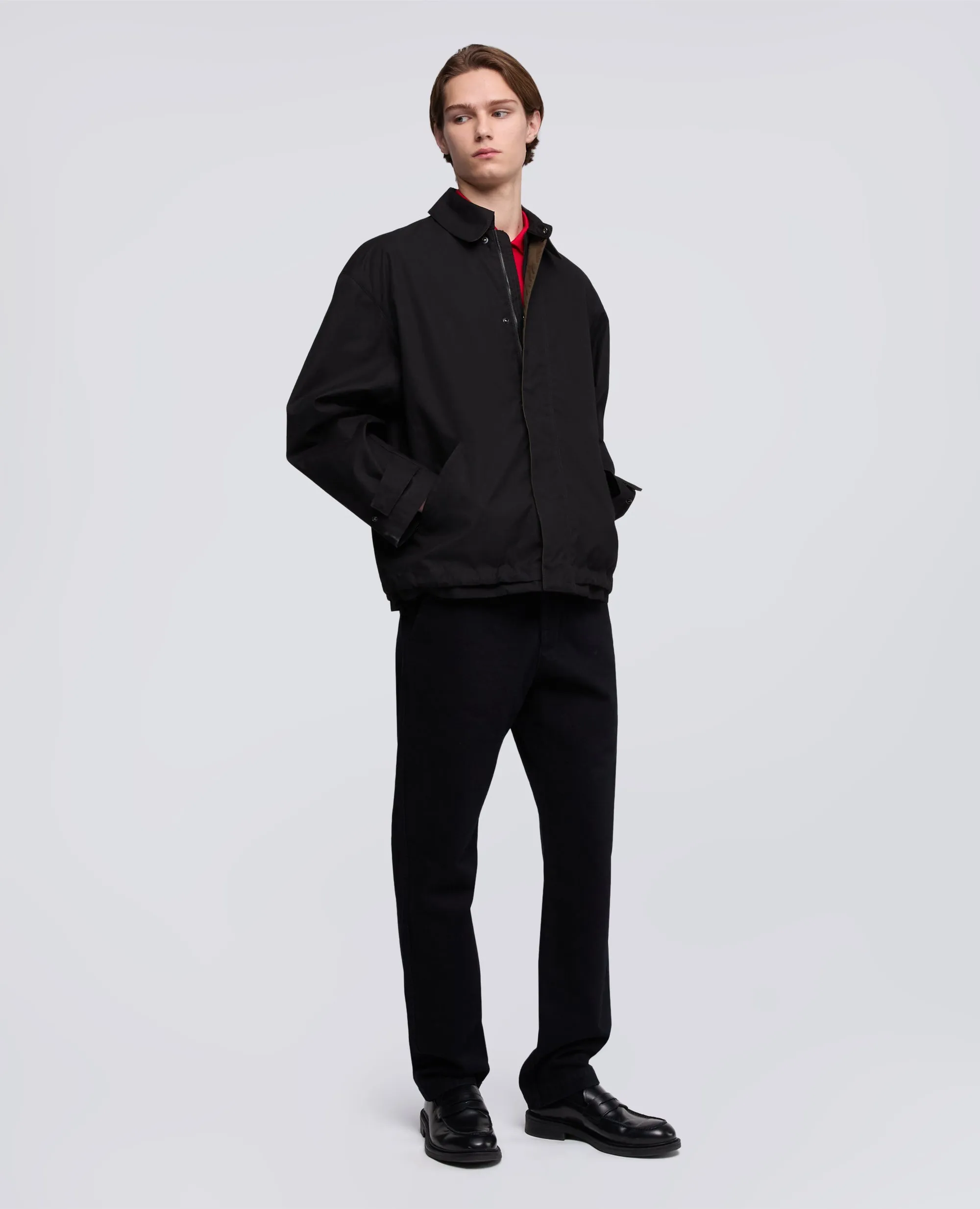 GIUBBOTTO IN COTONE DRY WAX - NERO sold by Aspesi product image thumbnail 2