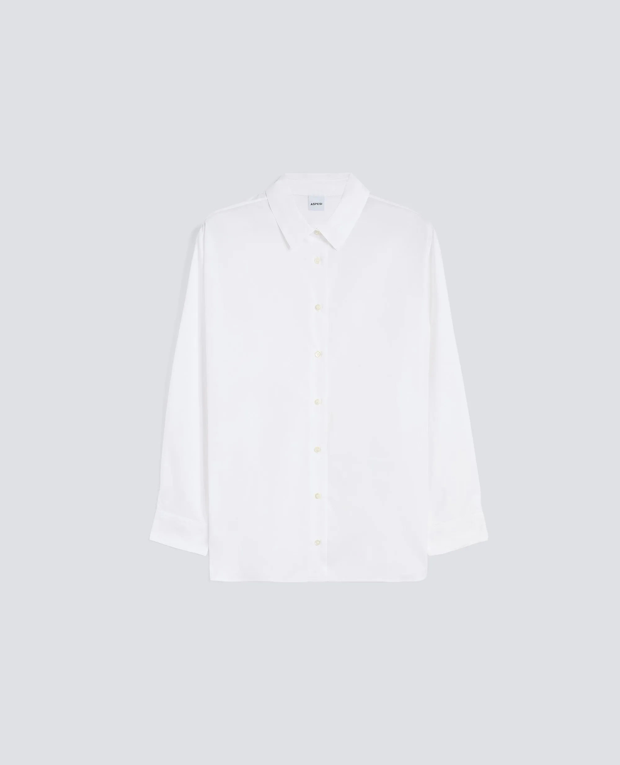 CAMICIA IN POPELINE DI COTONE - BIANCO sold by Aspesi