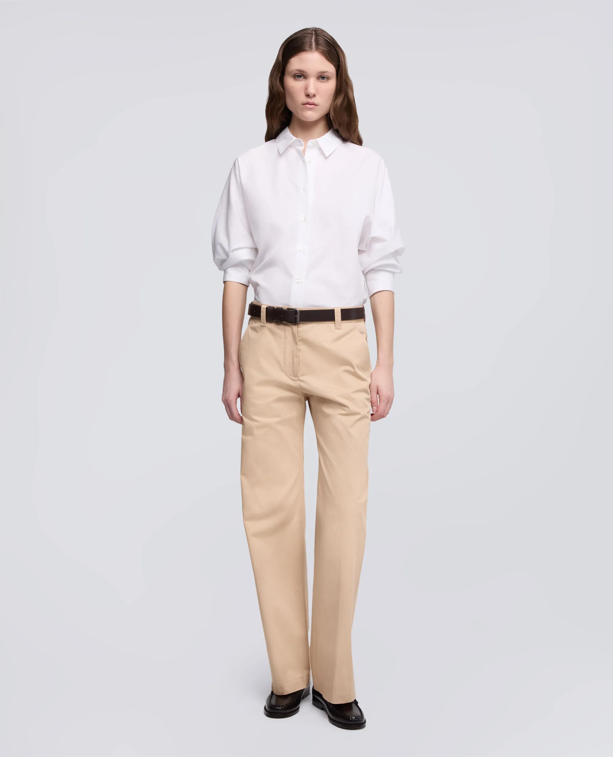 CAMICIA IN POPELINE DI COTONE - BIANCO sold by Aspesi product image thumbnail 2