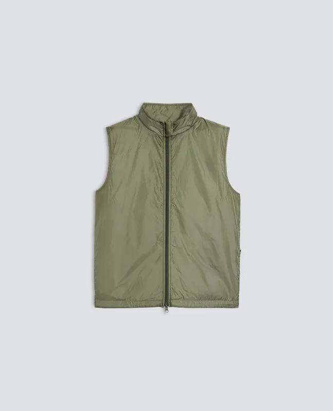 GILET VERNES IN NYLON - OLIVA sold by Aspesi