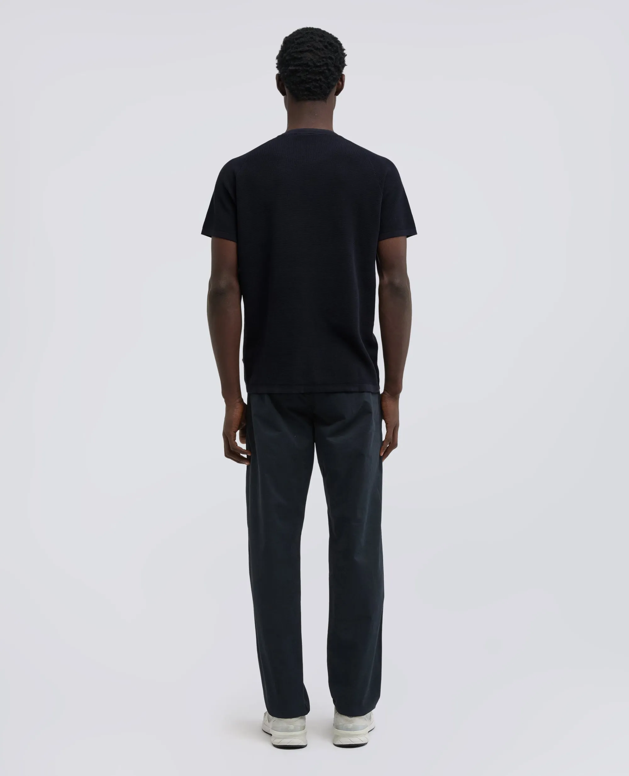 MAGLIA RAGLAN IN MICRO WAFFLE DI COTONE - NAVY sold by Aspesi product image thumbnail 3
