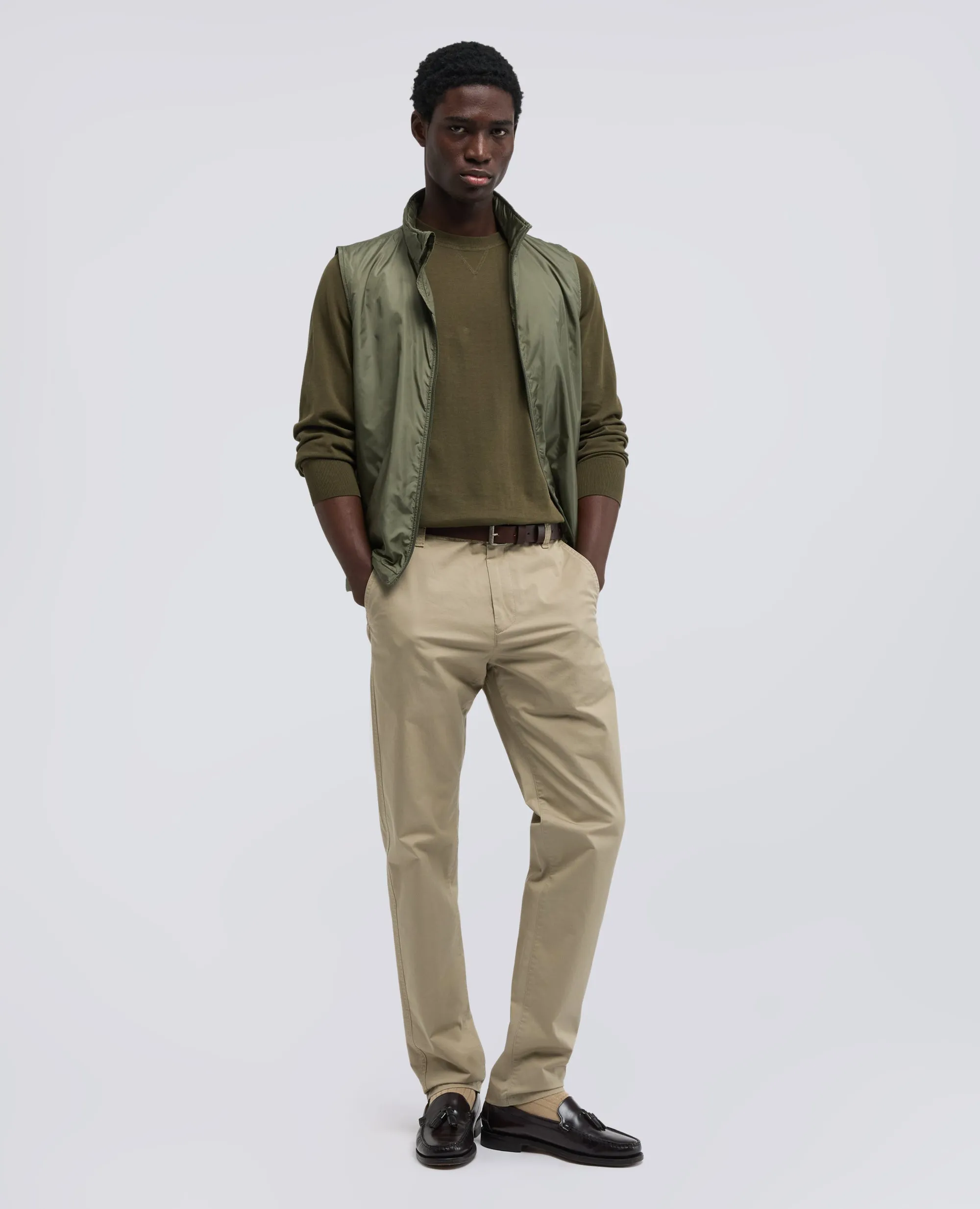 PANTALONE CHINO IN GABARDINA DI COTONE E LINO - COLONIALE sold by Aspesi product image thumbnail 2