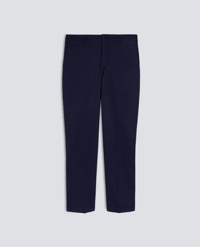 PANTALONE IN TWILL DI COTONE - NAVY made by Aspesi
