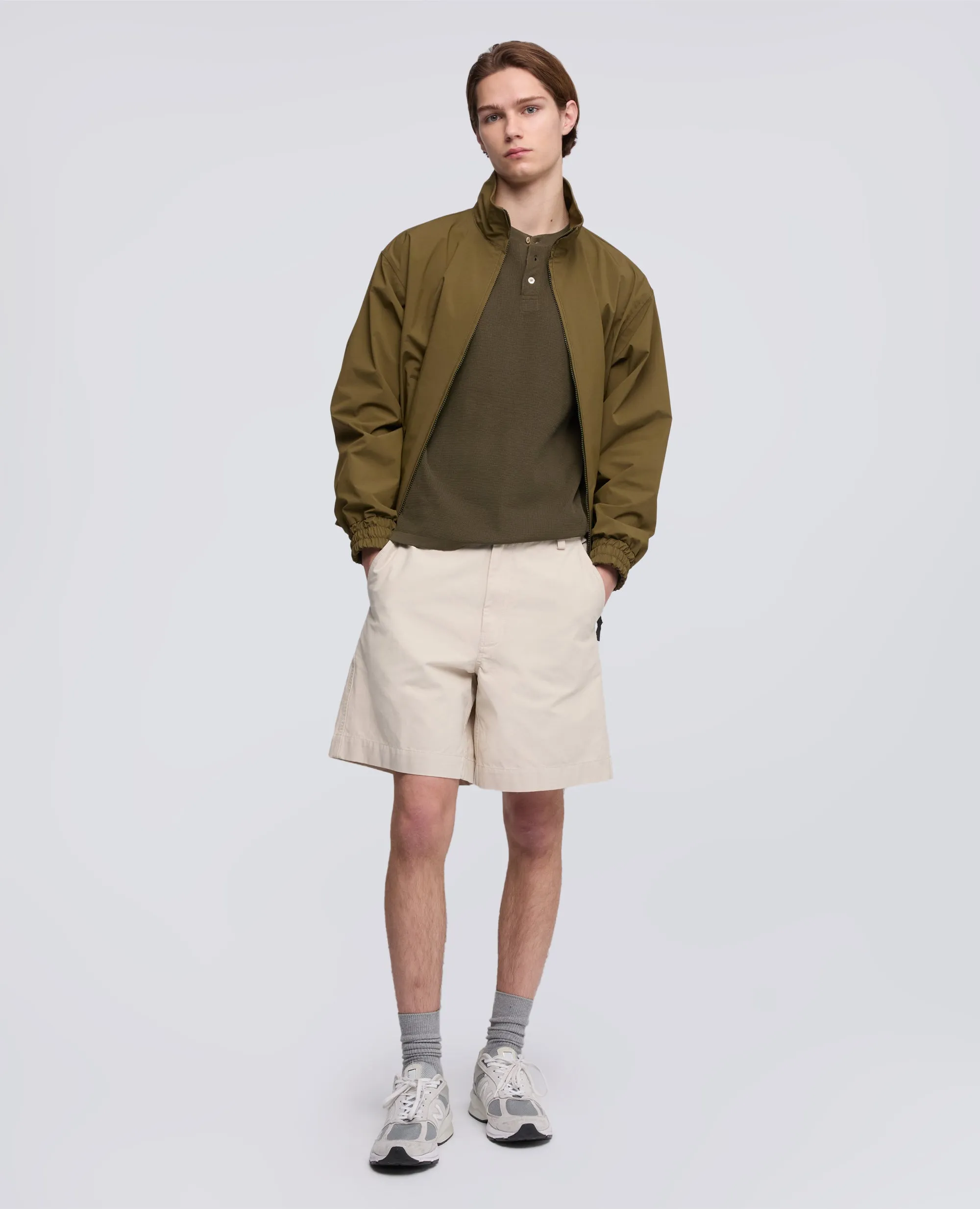 BERMUDA IN CANVAS DI COTONE TINTO PEZZA - GESSO sold by Aspesi product image thumbnail 2