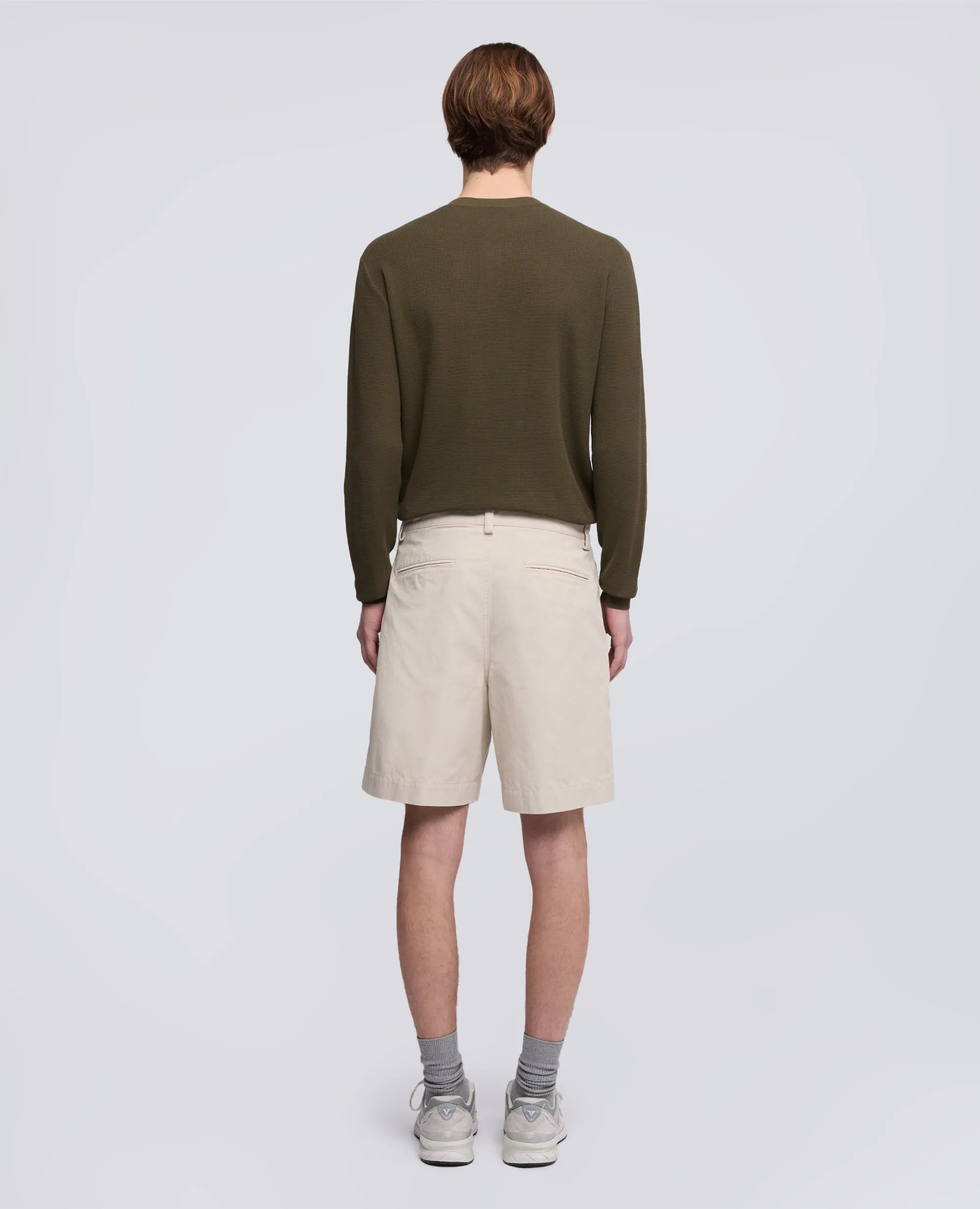 BERMUDA IN CANVAS DI COTONE TINTO PEZZA - GESSO sold by Aspesi product image thumbnail 3