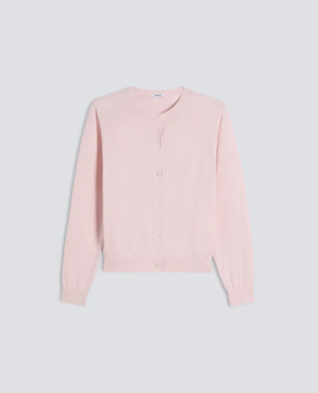 CARGIDAN GIROCOLLO IN COTONE - ROSA made by Aspesi