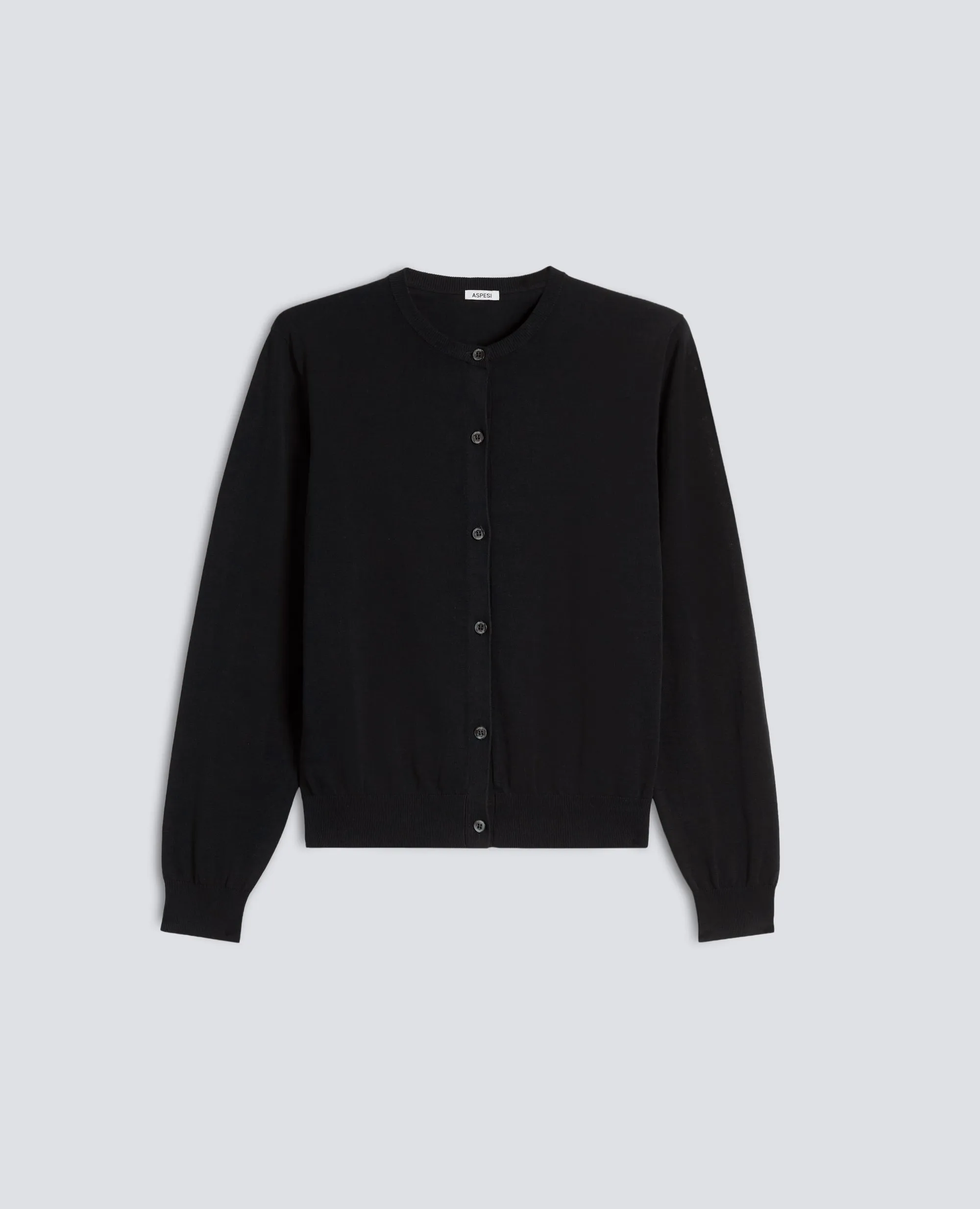 CARGIDAN GIROCOLLO IN COTONE - NERO sold by Aspesi