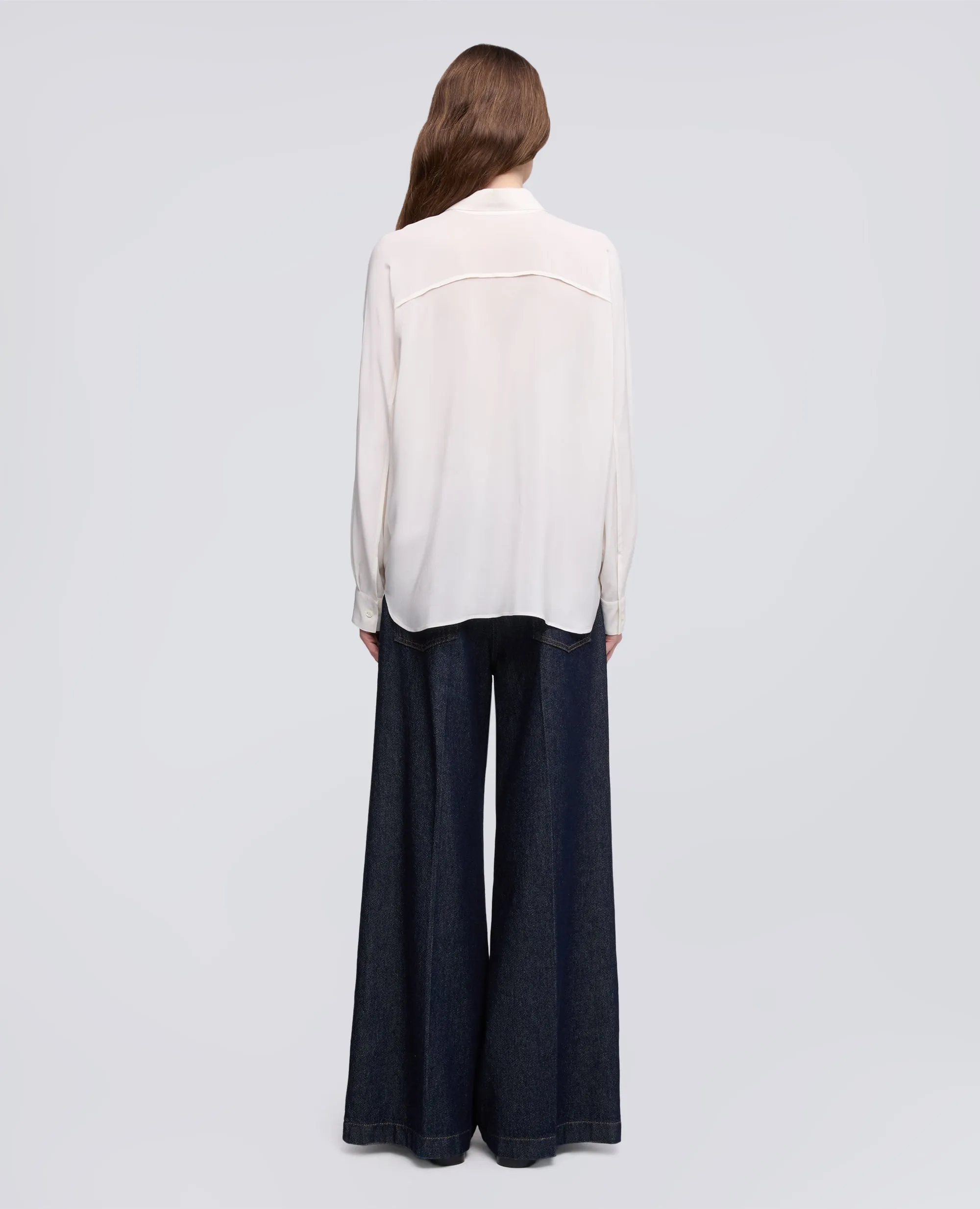 CAMICIA IN CREPE DE CHINE DI SETA - NATURALE sold by Aspesi product image thumbnail 3