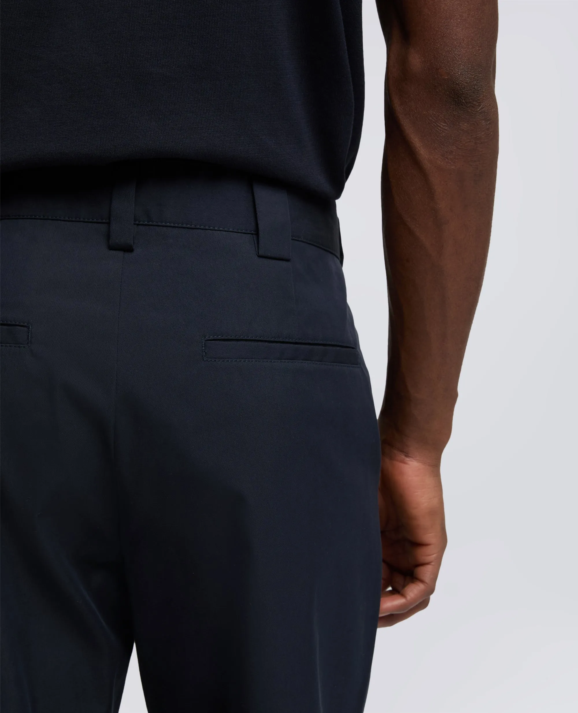 PANTALONE IN TWILL DI COTONE NYLON TINTO PEZZA - NAVY sold by Aspesi product image thumbnail 4