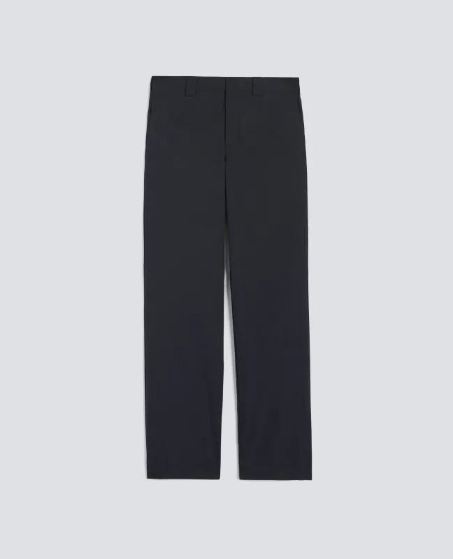 PANTALONE IN TWILL DI COTONE NYLON TINTO PEZZA - NAVY made by Aspesi