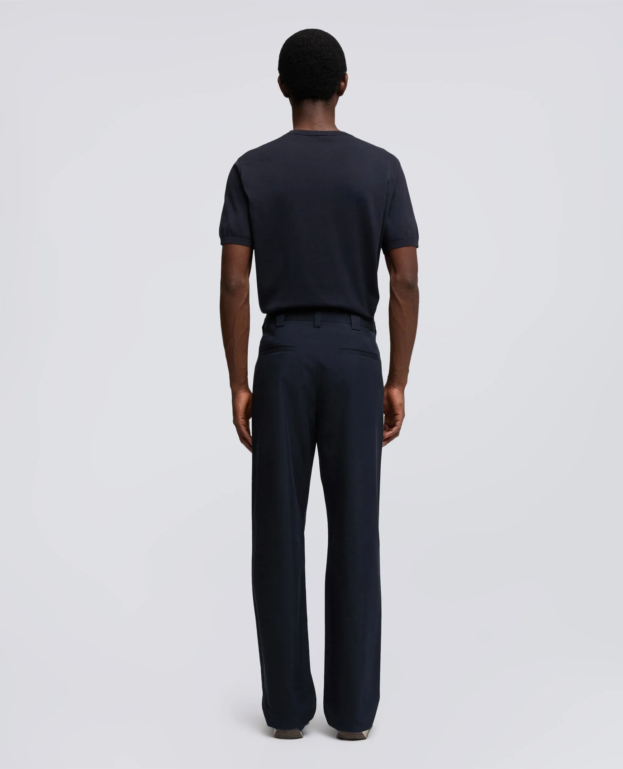 PANTALONE IN TWILL DI COTONE NYLON TINTO PEZZA - NAVY sold by Aspesi product image thumbnail 3