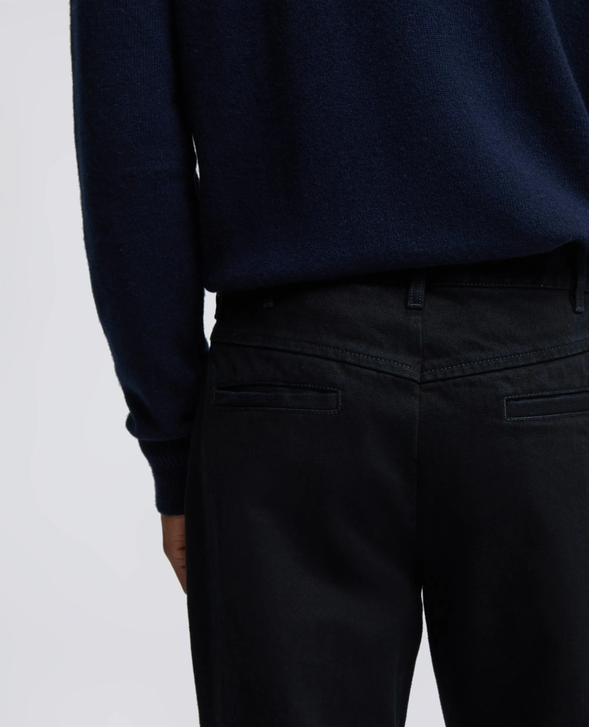 PANTALONE IN DENIM DI COTONE POLIESTERE RICICLATO - DENIM SCURO sold by Aspesi product image thumbnail 4