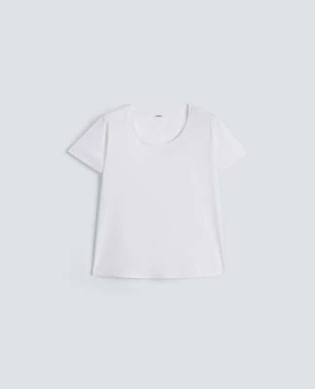 T-SHIRT IN JERSEY DI COTONE - BIANCO made by Aspesi