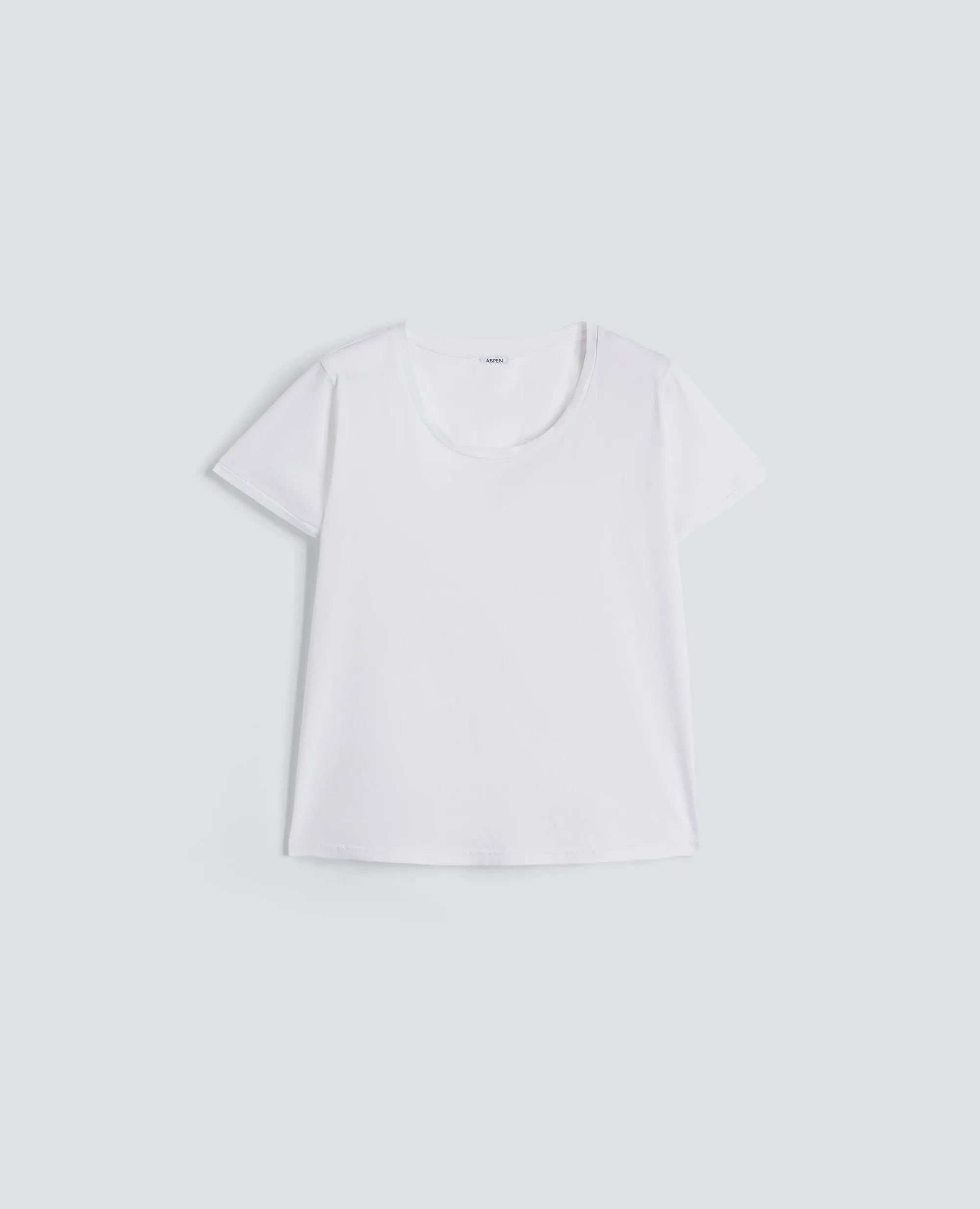 T-SHIRT IN JERSEY DI COTONE - BIANCO sold by Aspesi