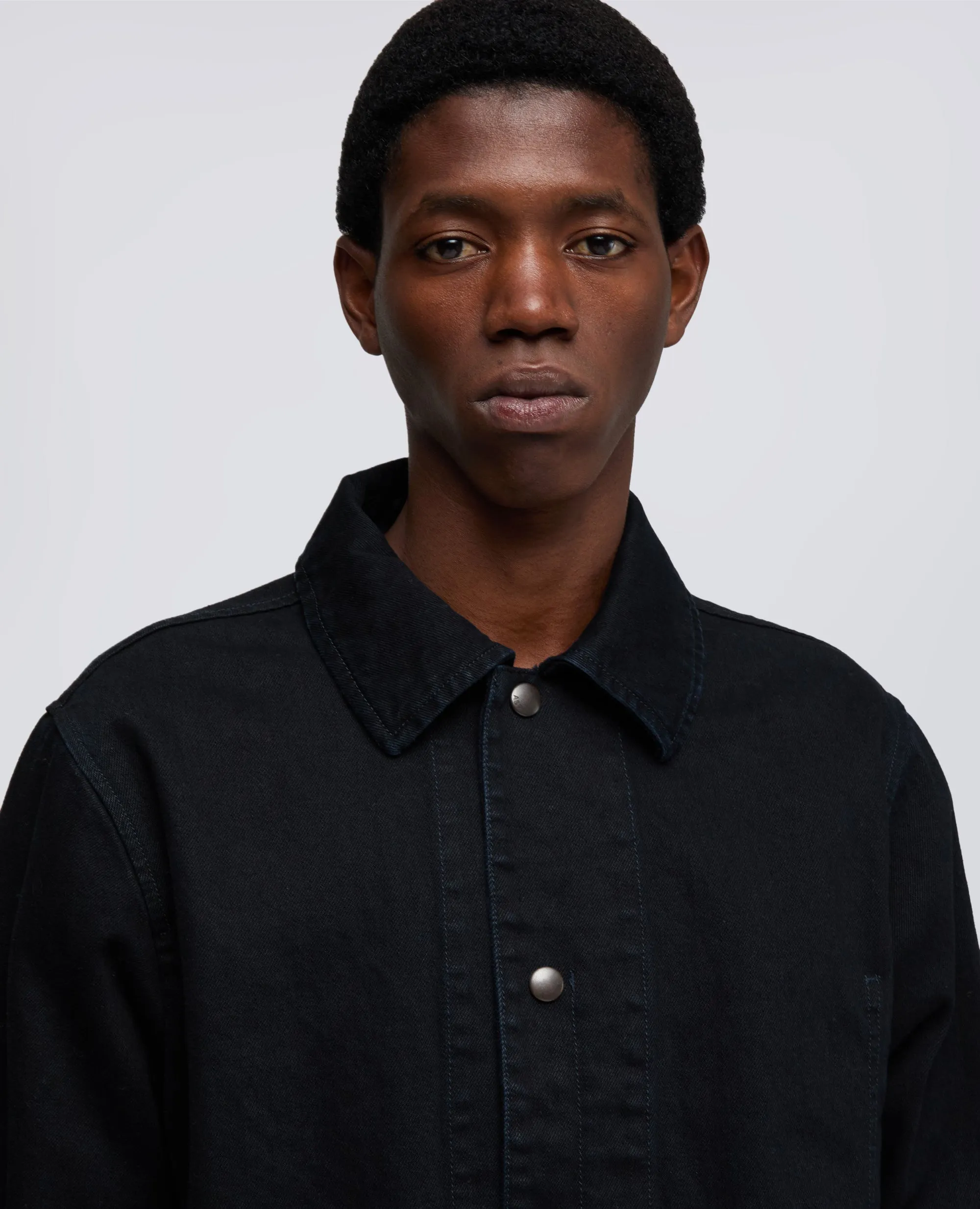 CAMICIA A GIACCA IN DENIM - DENIM SCURO sold by Aspesi product image thumbnail 4