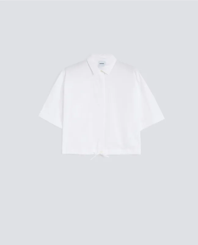CAMICIA IN POPELINE DI COTONE - BIANCO sold by Aspesi