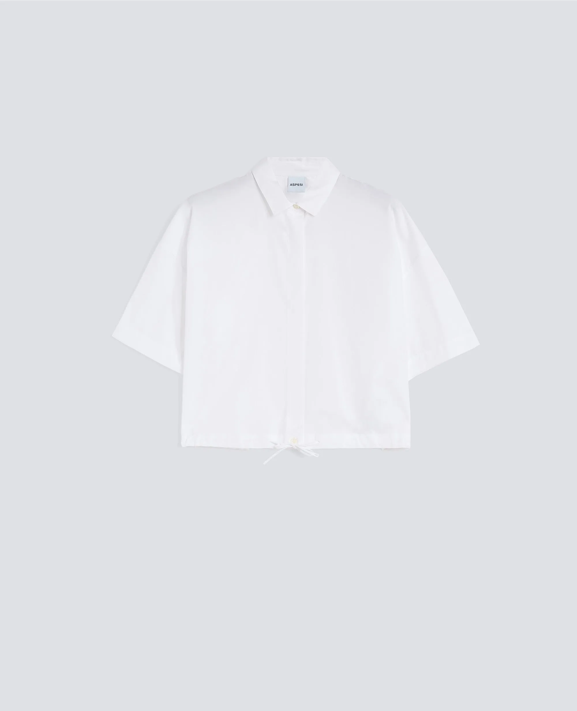 CAMICIA IN POPELINE DI COTONE - BIANCO sold by Aspesi