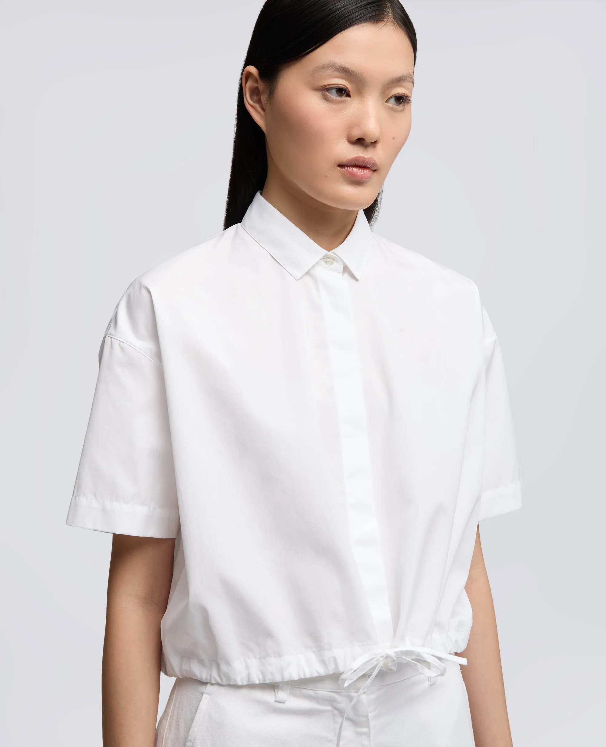 CAMICIA IN POPELINE DI COTONE - BIANCO sold by Aspesi product image thumbnail 4