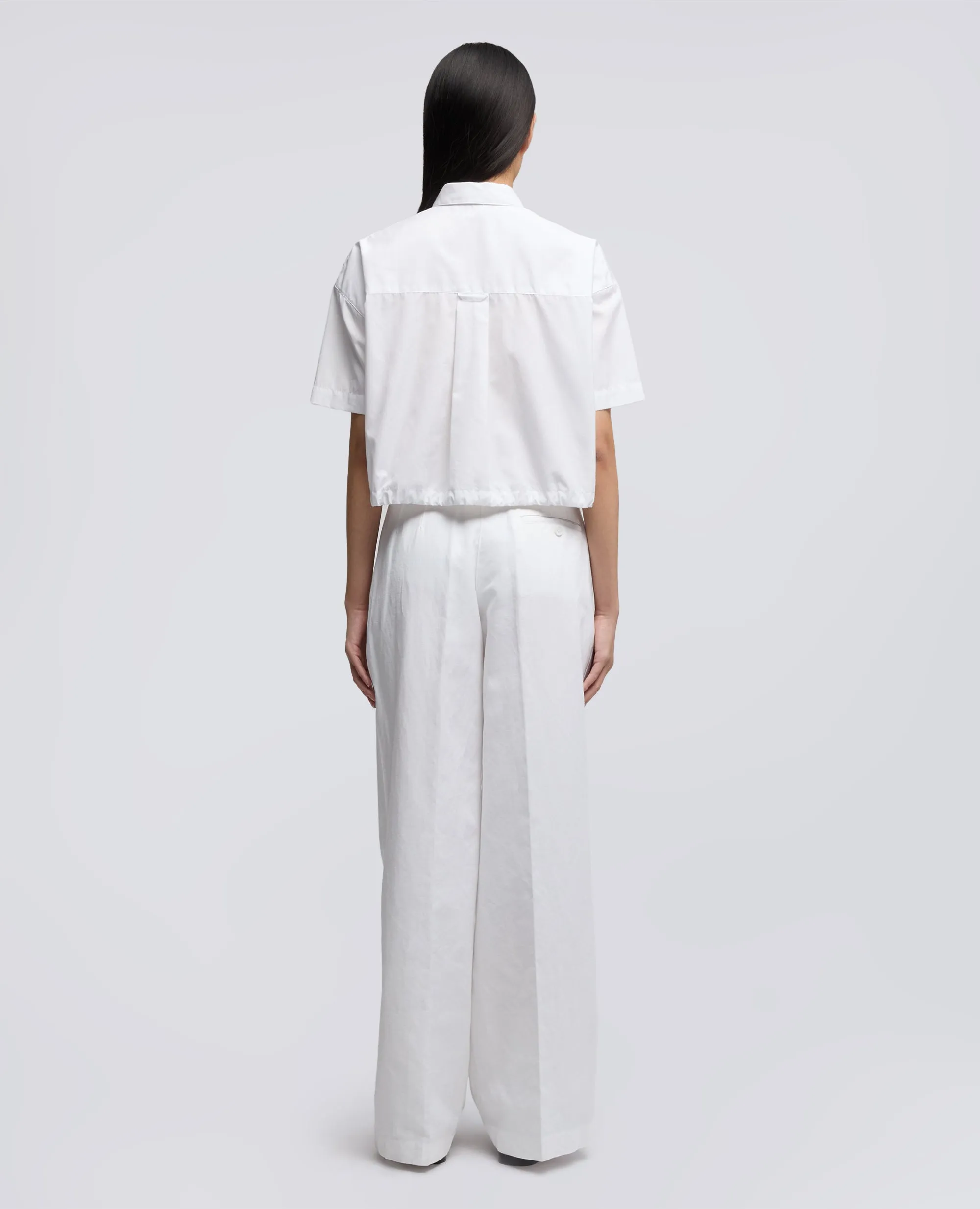 CAMICIA IN POPELINE DI COTONE - BIANCO sold by Aspesi product image thumbnail 3