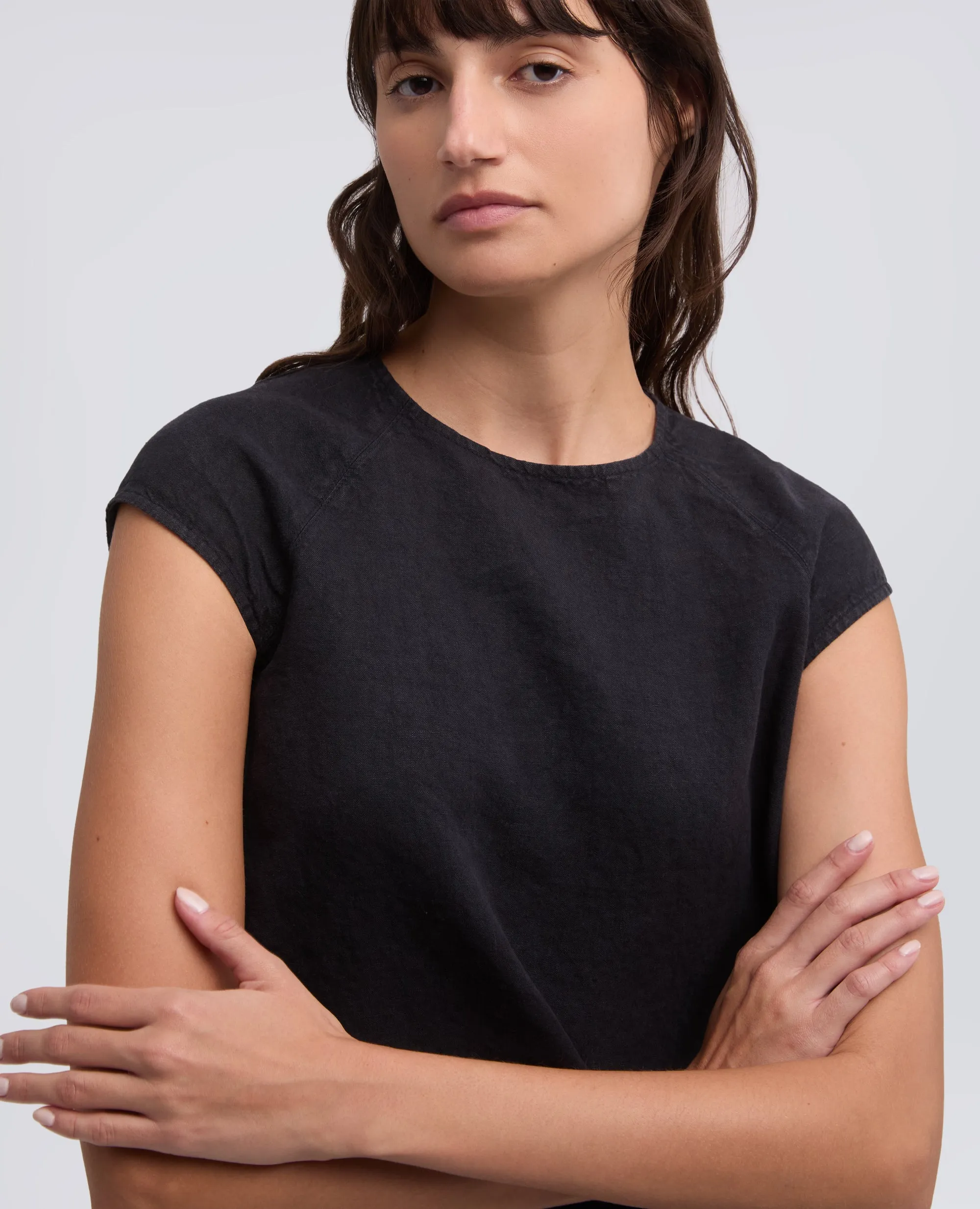 ABITO IN LINO FIAMMATO COMPATTO TINTO CAPO - NAVY sold by Aspesi product image thumbnail 4