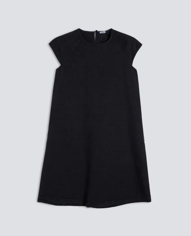 ABITO IN LINO FIAMMATO COMPATTO TINTO CAPO - NAVY made by Aspesi